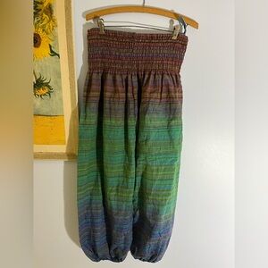 Rainbow hippie pants